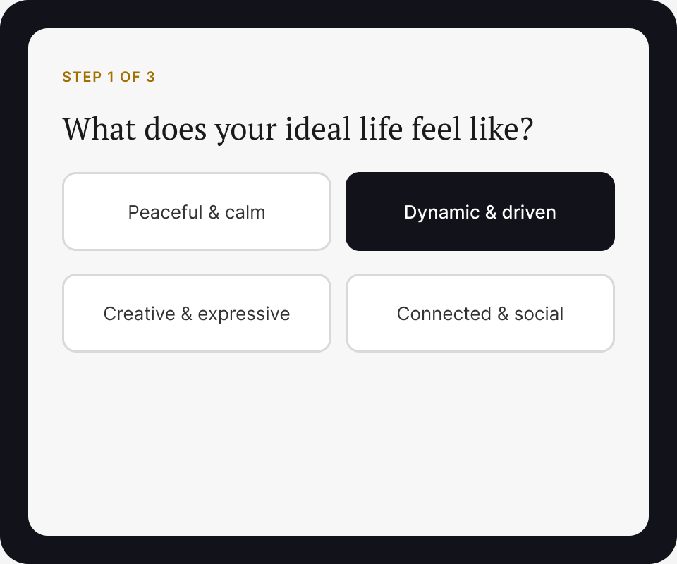 MCQ input type — multiple choice options